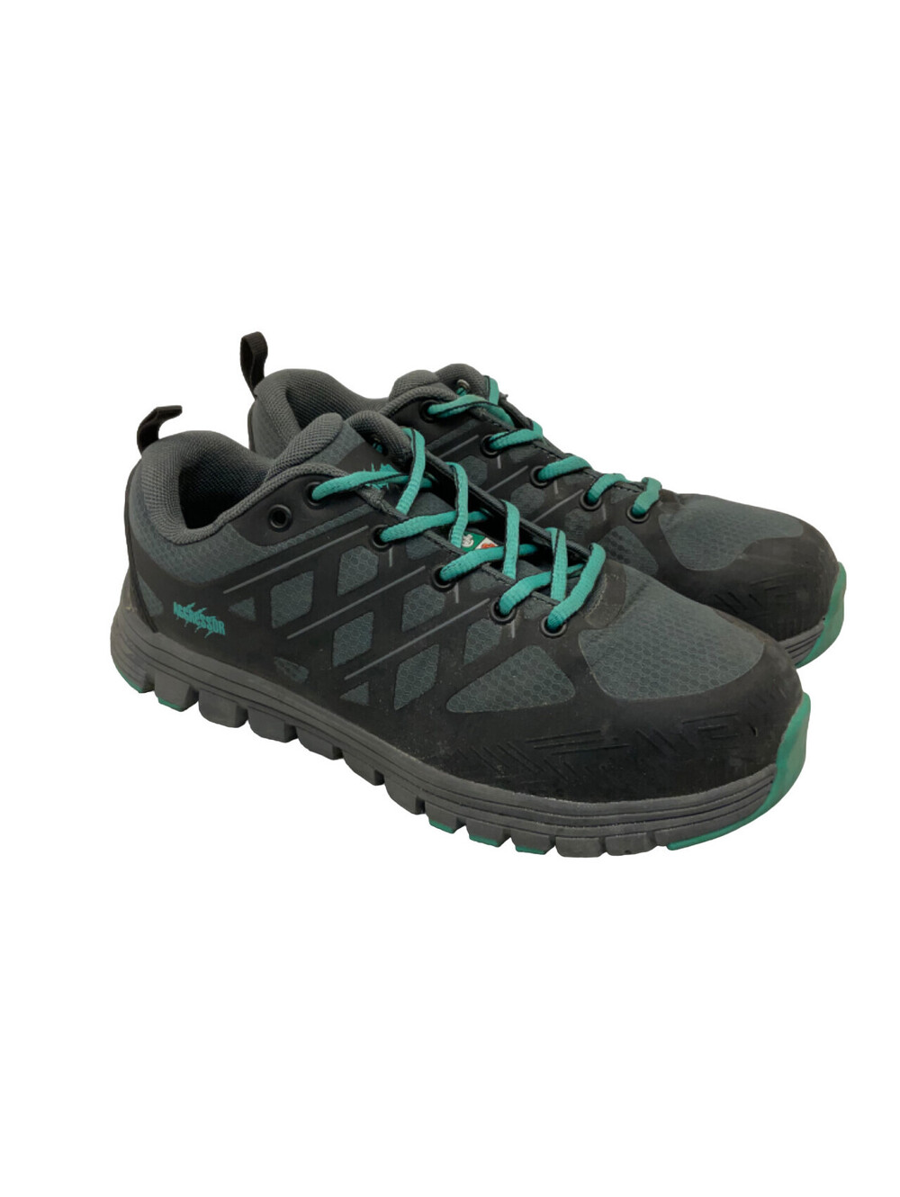 AGGRESSOR Women's Steel Toe Steel Plate Safety Work Shoes 1501 Grey/Black 7M